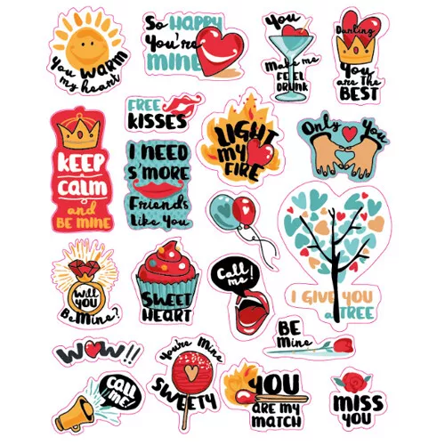 Image Books Stickerboek 1000 Hugs And Kisses 9 Image Books Stickerboek 1000 Hugs And Kisses - Afbeelding 7