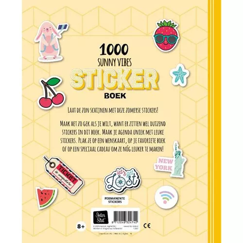Image Books Stickerboek 1000 Sunny Vibes 4 Image Books Stickerboek 1000 Sunny Vibes - Afbeelding 2