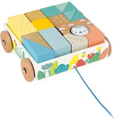 Janod Blokkenkar Trekfiguur Berenbos