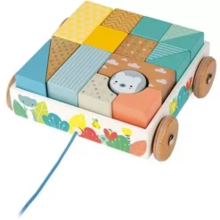 Janod Blokkenkar Trekfiguur Berenbos 14 Janod Blokkenkar Trekfiguur Berenbos -Kinderspeelgoed janod blokkenkar1
