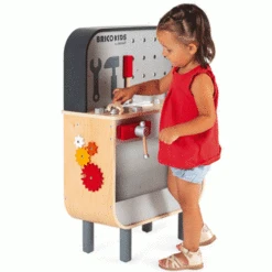 Janod Dubbelzijdige Werkbank Met Autobaan 14 Janod Dubbelzijdige Werkbank Met Autobaan -Kinderspeelgoed janod dubbelzijdige werkbank met autobaan 1