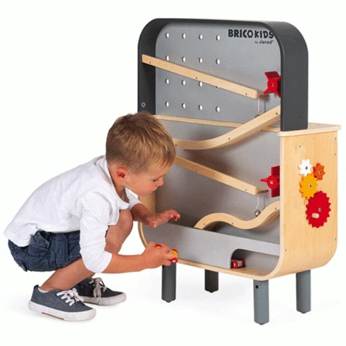 Janod Dubbelzijdige Werkbank Met Autobaan 6 Janod Dubbelzijdige Werkbank Met Autobaan - Afbeelding 4