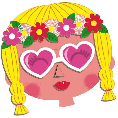 Janod Magneetboek Gekke Gezichten Meisjes - 55st 4 Janod Magneetboek Gekke Gezichten Meisjes - 55st - Afbeelding 2