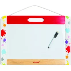 Janod Dubbelzijdig Wandschoolbord Splash 7 Janod Dubbelzijdig Wandschoolbord Splash -Kinderspeelgoed janod dubbelzijdig wandschoolbord splash 1