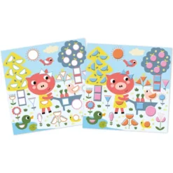 Janod Knutselset Geometrische Stickers -Kinderspeelgoed janod knutselset geometrische stickers3