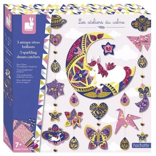 Janod Knutselset Glittermobielen 3 Janod Knutselset Glittermobielen