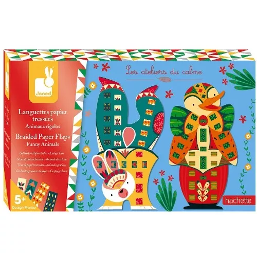 Janod Knutselset Papieren Stroken - Grappige Dieren 3 Janod Knutselset Papieren Stroken - Grappige Dieren