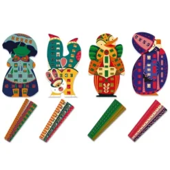 Janod Knutselset Papieren Stroken - Grappige Dieren 10 Janod Knutselset Papieren Stroken - Grappige Dieren -Kinderspeelgoed janod knutselset papierstroken