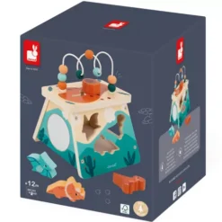 Janod Looping En Puzzeltafel - Dino -Kinderspeelgoed janod looping en puzzeltafel dino1