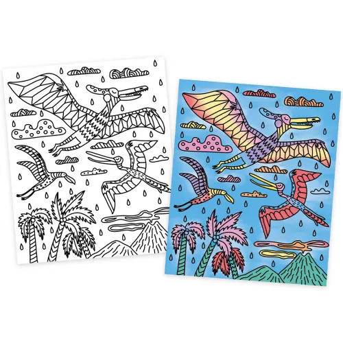 Janod Magische Schilderijen Dinosaurussen 5 Janod Magische Schilderijen Dinosaurussen - Afbeelding 3