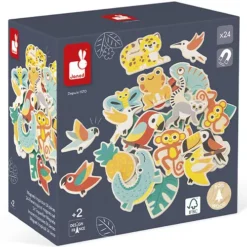 Janod Magneten Tropik - 24st 10 Janod Magneten Tropik - 24st -Kinderspeelgoed janod magneten tropische dieren 24st 3