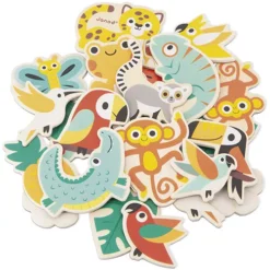 Janod Magneten Tropik - 24st 8 Janod Magneten Tropik - 24st -Kinderspeelgoed janod magneten tropische dieren 24st 4