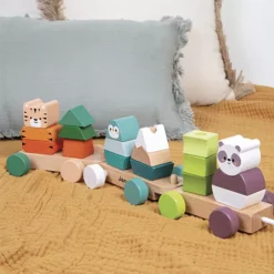 Janod Wwf Trekfiguur Dierentrein -Kinderspeelgoed janod wwf trekfiguur dierentrein 1