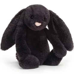 Jellycat Knuffelkonijn Bashful Inky Bunny - M - 31 Cm