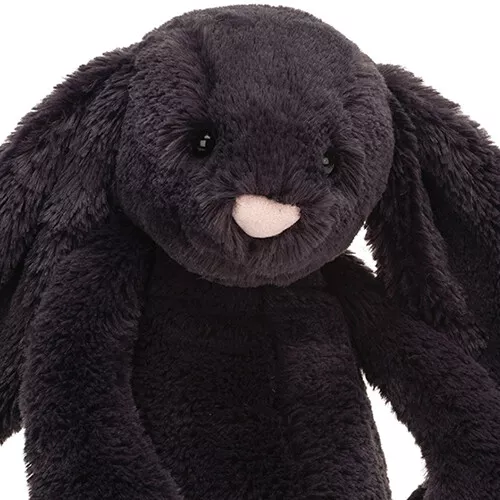Jellycat Knuffelkonijn Bashful Inky Bunny - M - 31 Cm 4 Jellycat Knuffelkonijn Bashful Inky Bunny - M - 31 Cm - Afbeelding 2