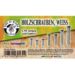 Kids At Work Houtschroeven - Blank (175st)