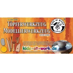 Kids At Work Pottenbakkers Gereedschap (8st) 5 Kids At Work Pottenbakkers Gereedschap (8st) -Kinderspeelgoed kids at work pottenbakkers gereedschap 8st