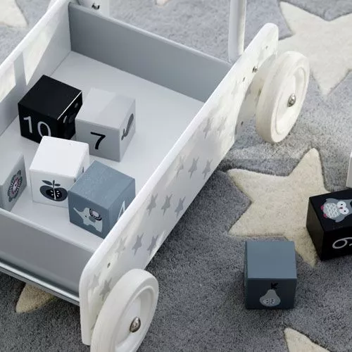 Kids Concept Loopwagen Wit-grijs 5 Kids Concept Loopwagen Wit-grijs - Afbeelding 3