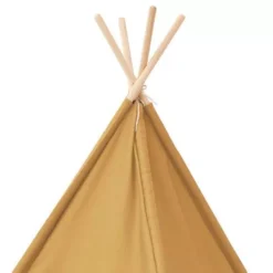Kids Concept Tipi Wigwam - Geel 9 Kids Concept Tipi Wigwam - Geel -Kinderspeelgoed kids concept wigwam tipi geel ilovespeelgoed