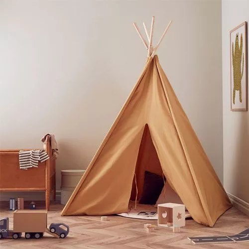 Kids Concept Tipi Wigwam - Geel 4 Kids Concept Tipi Wigwam - Geel - Afbeelding 2