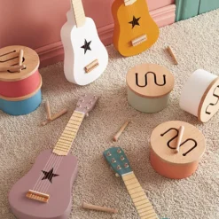 Kids Concept Mini Trommel - White -Kinderspeelgoed kids concept mini trommel wit 2 2