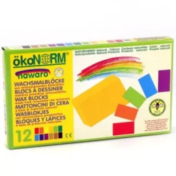 ökonorm Bijenwas Blokjes - 12st 7 ökonorm Bijenwas Blokjes - 12st -Kinderspeelgoed konorm wasblokjes 12 kleuren 1
