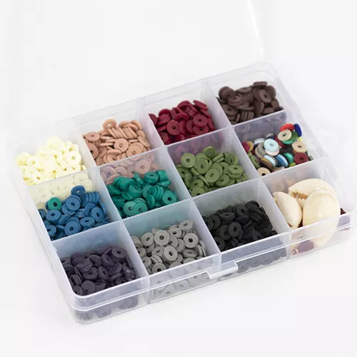 La Petite épicerie Heishi Kralen In 11 Kleuren Met Accessoires - Natuur - 6 Mm - Afbeelding 2