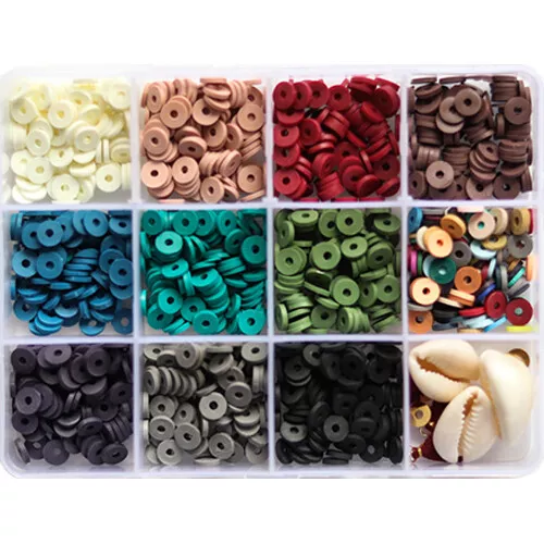 La Petite épicerie Heishi Kralen In 11 Kleuren Met Accessoires - Natuur - 6 Mm