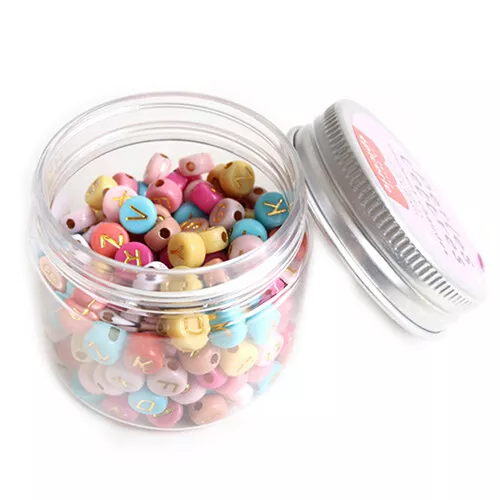 La Petite épicerie Rijgkralen Alfabet - Roze Mix 5 La Petite épicerie Rijgkralen Alfabet - Roze Mix - Afbeelding 3