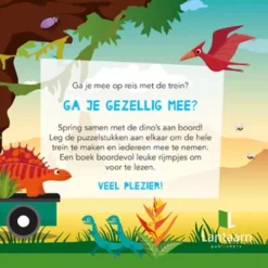 Lantaarn Publishers Rijmpjesboek En Puzzeltrein Dino's -Kinderspeelgoed lantaarn publishers rijmpjesboek en puzzeltrein dino s 2