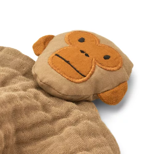 Liewood Knuffeldoek Amaya Monkey - Oat 4 Liewood Knuffeldoek Amaya Monkey - Oat - Afbeelding 2
