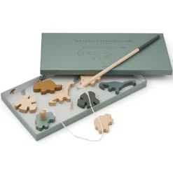 Liewood Magnetisch Visspel Sebastian - Dino - Hunter Green Multi Mix