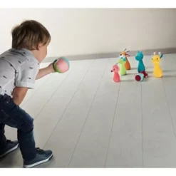 Lilliputiens Mijn Eerste Kegelspel - Jungle -Kinderspeelgoed lilliputiens mijn eerste kegelspel jungle2