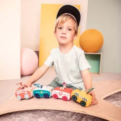 Lilliputiens Pull-back Auto - Joe -Kinderspeelgoed lilliputiens pull back auto joe2