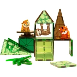 Magna-tiles Jungle Animals - 25st 12 Magna-tiles Jungle Animals - 25st -Kinderspeelgoed magna tiles jungle animals 25st 4