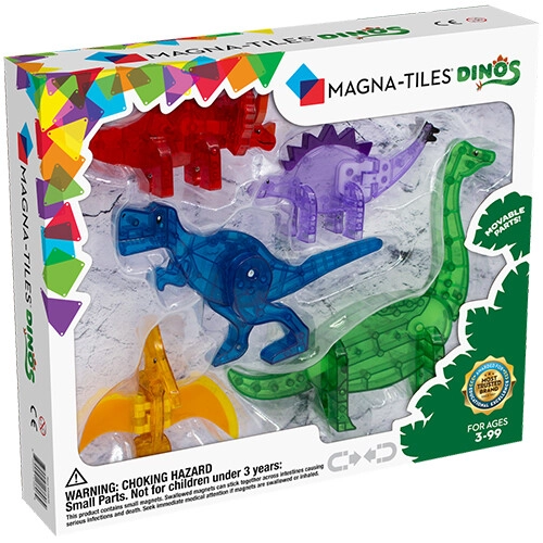 Magna-tiles Uitbreidingsset Dinos - 5st 3 Magna-tiles Uitbreidingsset Dinos - 5st