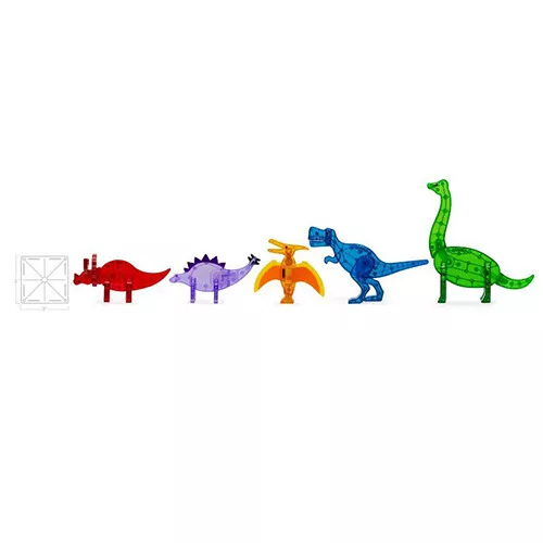 Magna-tiles Uitbreidingsset Dinos - 5st 5 Magna-tiles Uitbreidingsset Dinos - 5st - Afbeelding 3