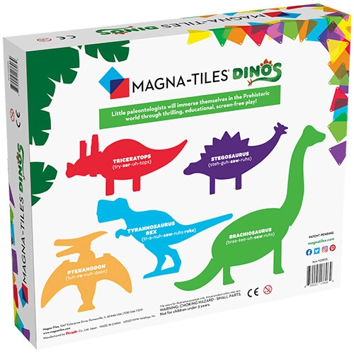 Magna-tiles Uitbreidingsset Dinos - 5st 6 Magna-tiles Uitbreidingsset Dinos - 5st - Afbeelding 4