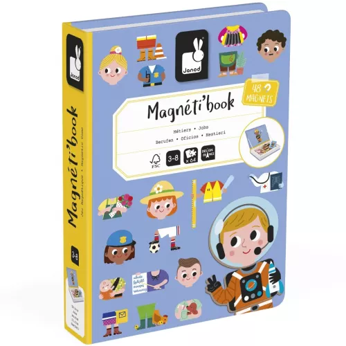 Janod Magneetboek Beroepen - 48st 3 Janod Magneetboek Beroepen - 48st