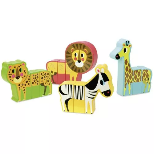Vilac Magnetische Houten Dieren - Savanne 6 Vilac Magnetische Houten Dieren - Savanne - Afbeelding 4