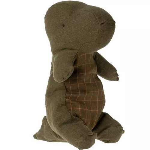 Maileg Knuffeldino In Ei Medium - Forrest Green - 37 Cm 4 Maileg Knuffeldino In Ei Medium - Forrest Green - 37 Cm - Afbeelding 2