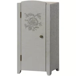 Maileg Poppenhuis Kast Grijs-mint - 23 Cm 6 Maileg Poppenhuis Kast Grijs-mint - 23 Cm -Kinderspeelgoed maileg poppenhuis kast grijs mint 23 cm 1