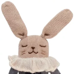 Main Sauvage Knuffelkonijn Navy Check Pyjamas - 22 Cm 6 Main Sauvage Knuffelkonijn Navy Check Pyjamas - 22 Cm -Kinderspeelgoed main sauvage knuffelkonijn navy check pyjamas 22 cm 1