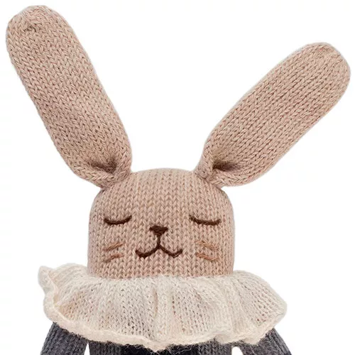 Main Sauvage Knuffelkonijn Navy Check Pyjamas - 22 Cm 4 Main Sauvage Knuffelkonijn Navy Check Pyjamas - 22 Cm - Afbeelding 2