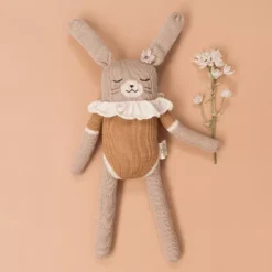 Main Sauvage Knuffelkonijn Ochre Bodysuit - 42 Cm -Kinderspeelgoed main sauvage knuffelkonijn ochre bodysuit 42 cm 2