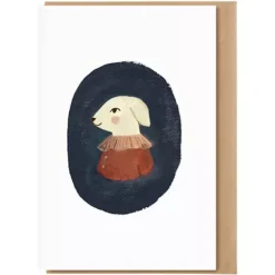 Main Sauvage Wenskaart Lammetje