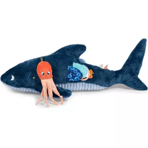 Moulin Roty Activiteitenknuffel Haai - 58 Cm 4 Moulin Roty Activiteitenknuffel Haai - 58 Cm - Afbeelding 2