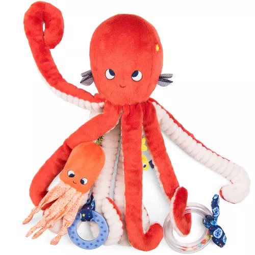 Moulin Roty Activiteitenknuffel Inktvis - 35 Cm 4 Moulin Roty Activiteitenknuffel Inktvis - 35 Cm - Afbeelding 2