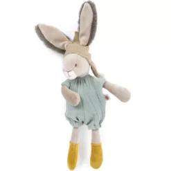 Moulin Roty Knuffelkonijn Groen - 30 Cm -Kinderspeelgoed moulin roty knuffelkonijn groen 30 cm 2