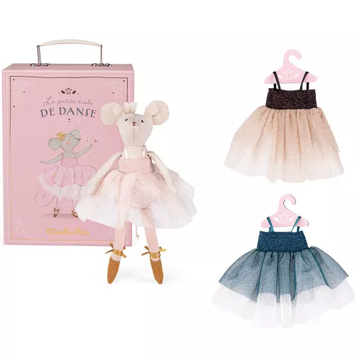 Moulin Roty Knuffelmuis Suzie En Kledingkast 4 Moulin Roty Knuffelmuis Suzie En Kledingkast - Afbeelding 2